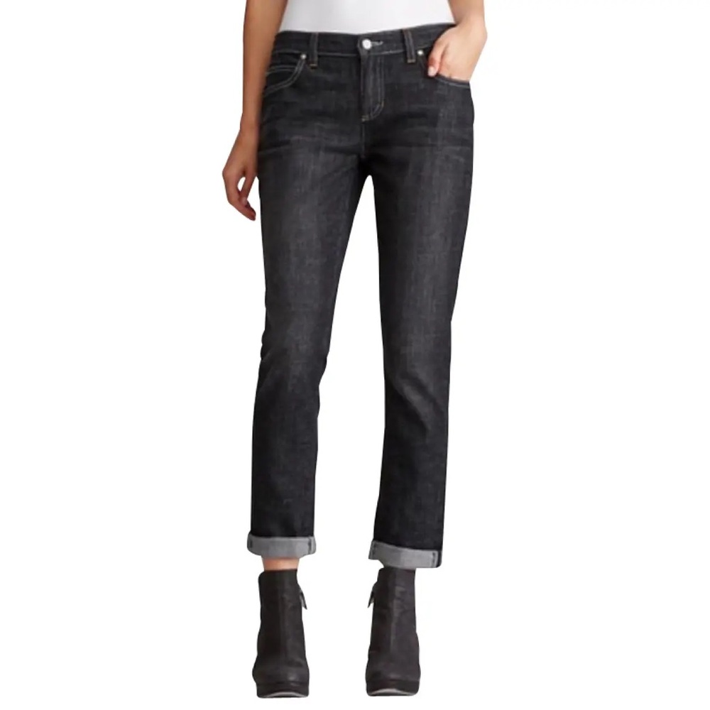 Eileen Fisher Women’s Boyfriend Jeans in Black Wash